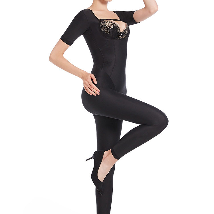 新品尿酸胶原蛋白塑身衣长款托胸收腹提臀产后塑身分体套装