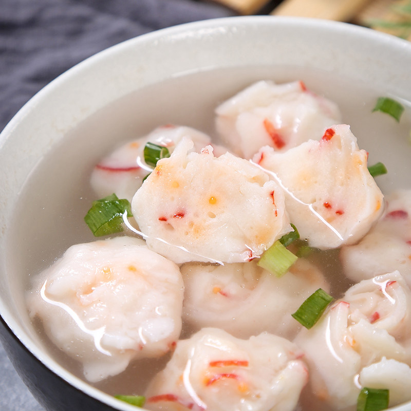 通隆仿龙虾丸400g火锅材料麻辣烫肉丸鱼糜制品虾类制品