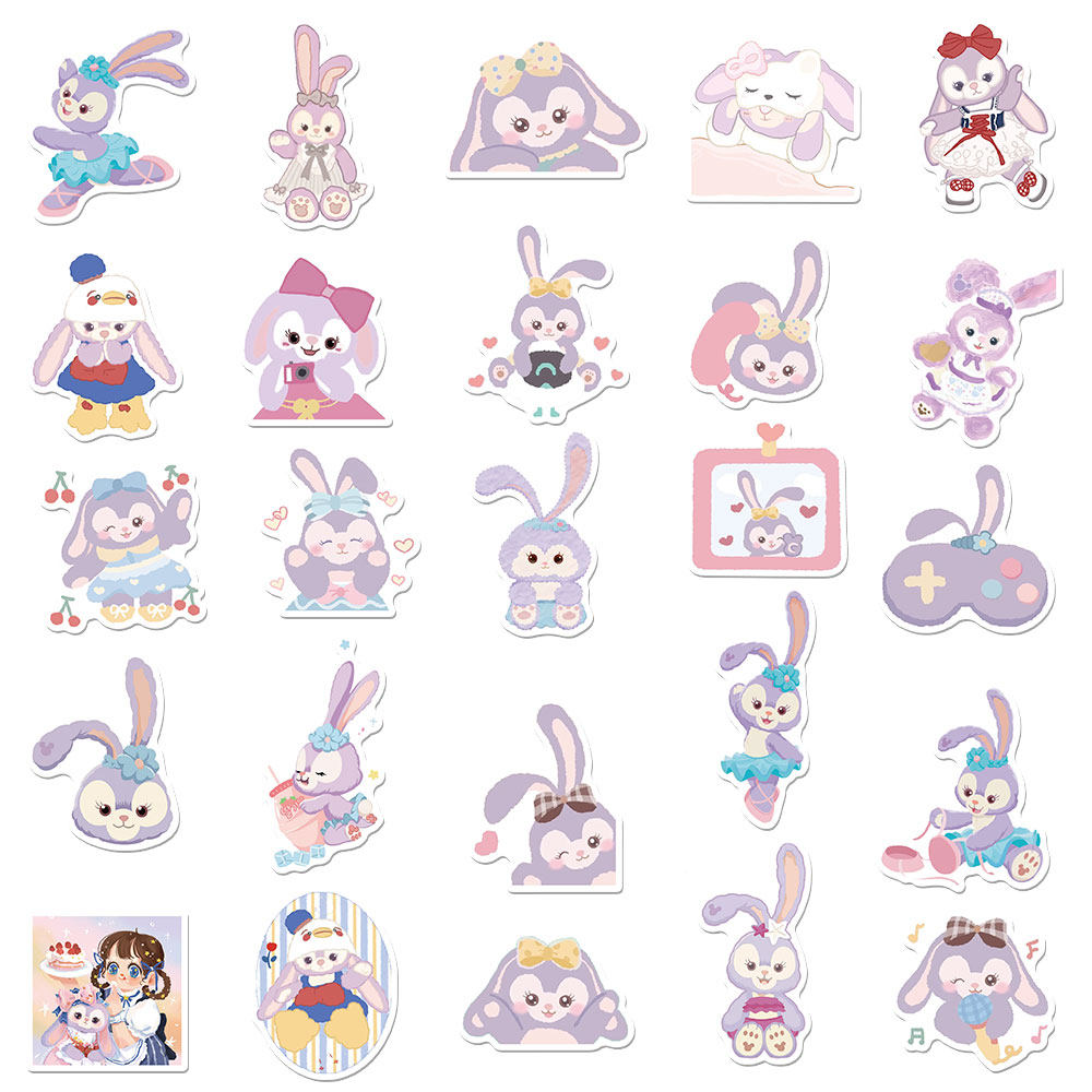 50张卡通星黛可爱贴纸行李箱笔记本电脑水杯装饰防水笔记本个性小贴纸