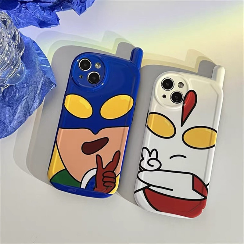 搞怪新款大哥大可爱xsmax8plus7plus卡通12promax比耶手机保护套
