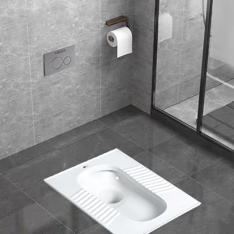 隐藏水箱法恩莎超薄卫生间入墙式蹲便器嵌入藏式卫浴水箱