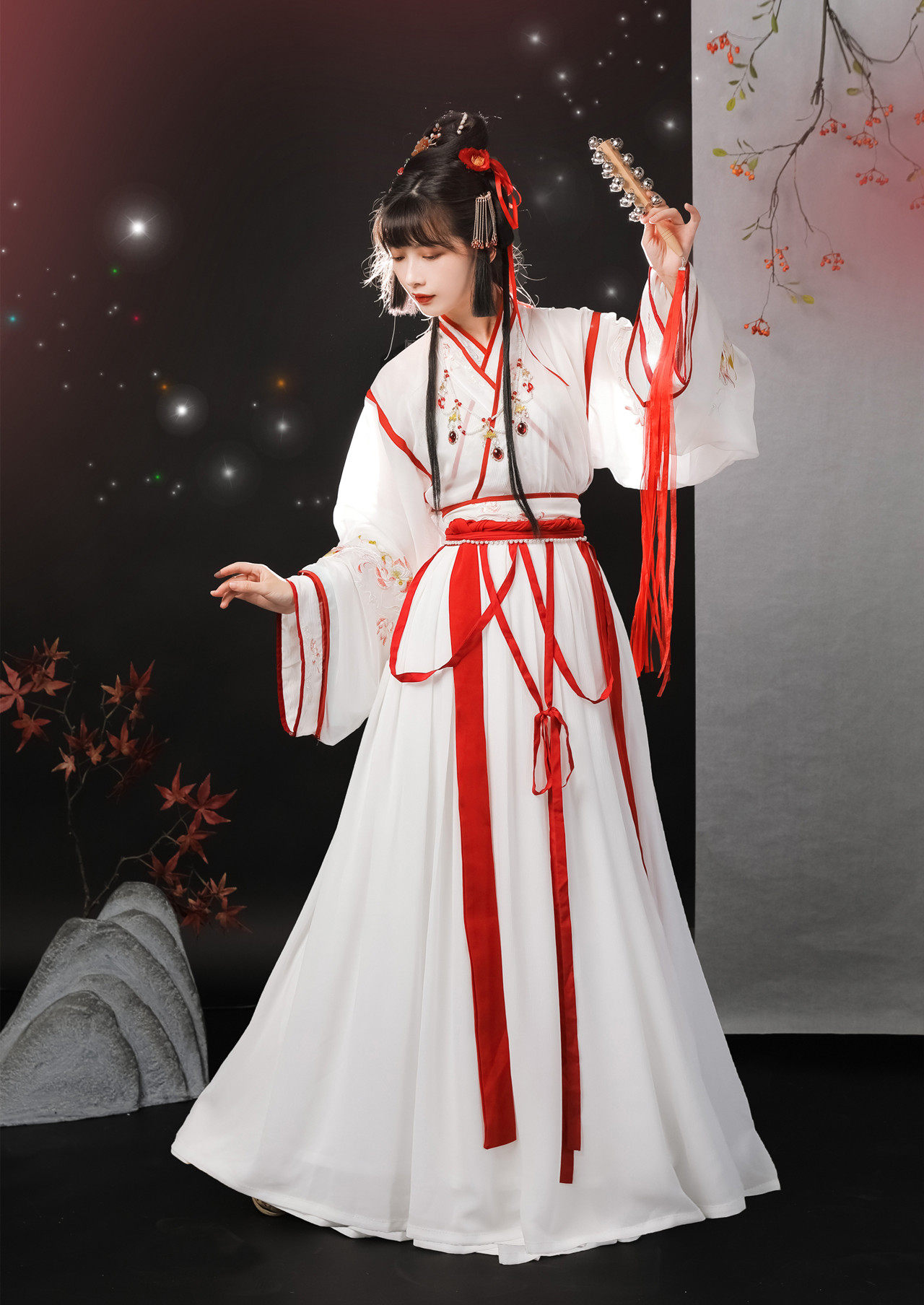 玉术原创汉服女神明少女晋制魏晋风齐腰交领中国风秋冬大裙摆正品