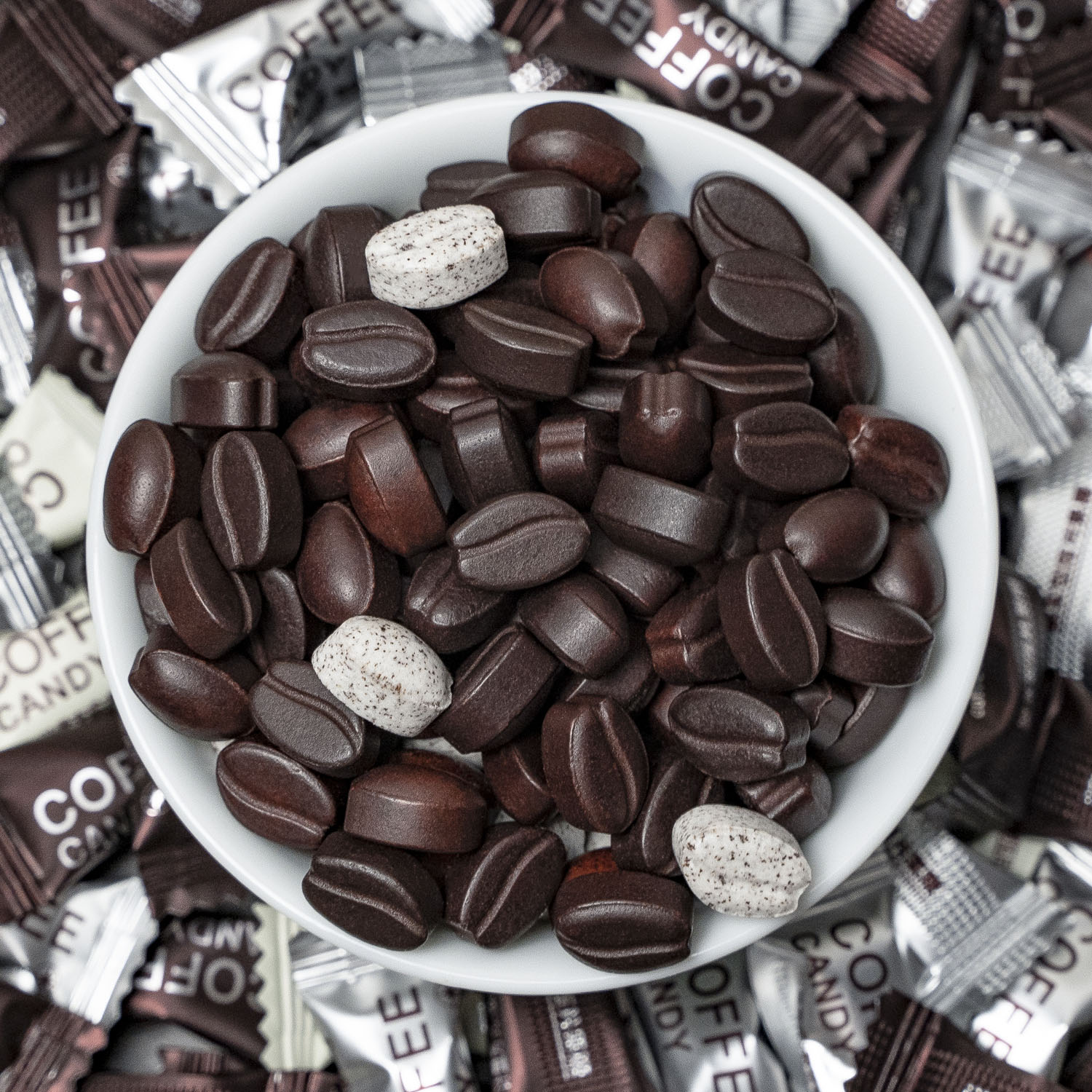 零食咖啡豆压片糖果提神即食网红咖啡卡布奇诺炭烧传统糖果