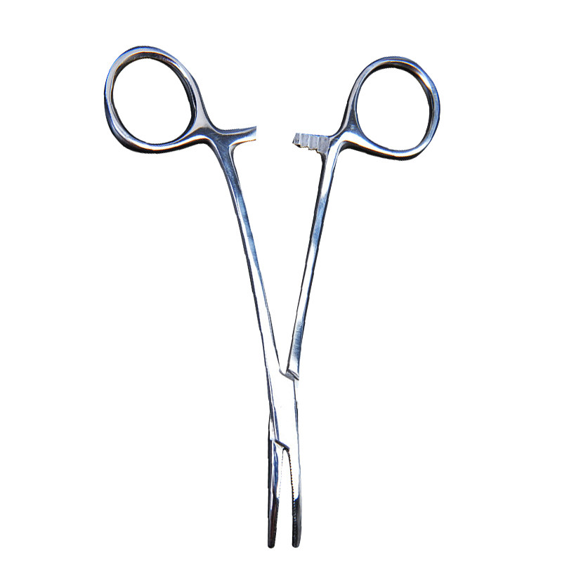 不锈钢止血钳12516cm18厘米弯头持针宠物拔毛钓鱼美容剪