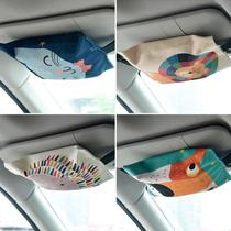 Car towels box ins toilet paper box containing cloth art paper towels bag chair back hanging visor paper towel cover for baby