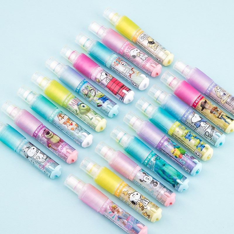 日本mono迪士尼限定款卡通橡皮擦小学生专用可爱省力口红橡皮