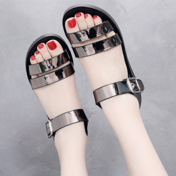 儿童女生穿的凉鞋2022夏季新款14韩版女童胶鞋13初中学生中大童1m