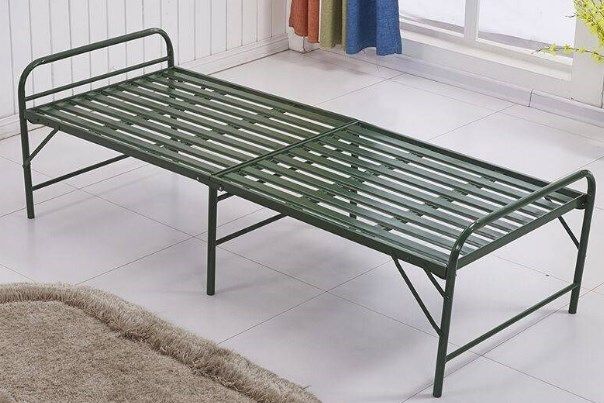 加固铁床钢床竹板板床单人床折叠午休钢丝折床折叠床
