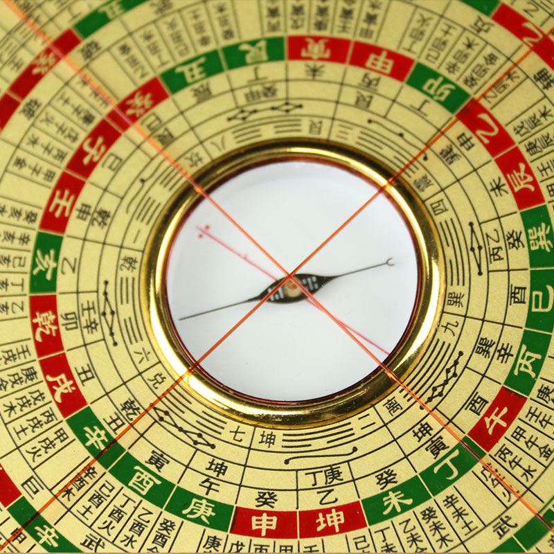 之心旗舰店双面激光红外线罗盘风水高精度专业三元摆件