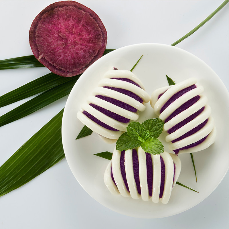 标点紫薯卷香橙卷儿儿童营养早餐速冻面点包子包点