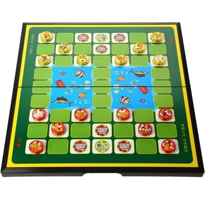动物卡通磁石折叠磁性斗兽棋子大号物象儿童斗兽棋