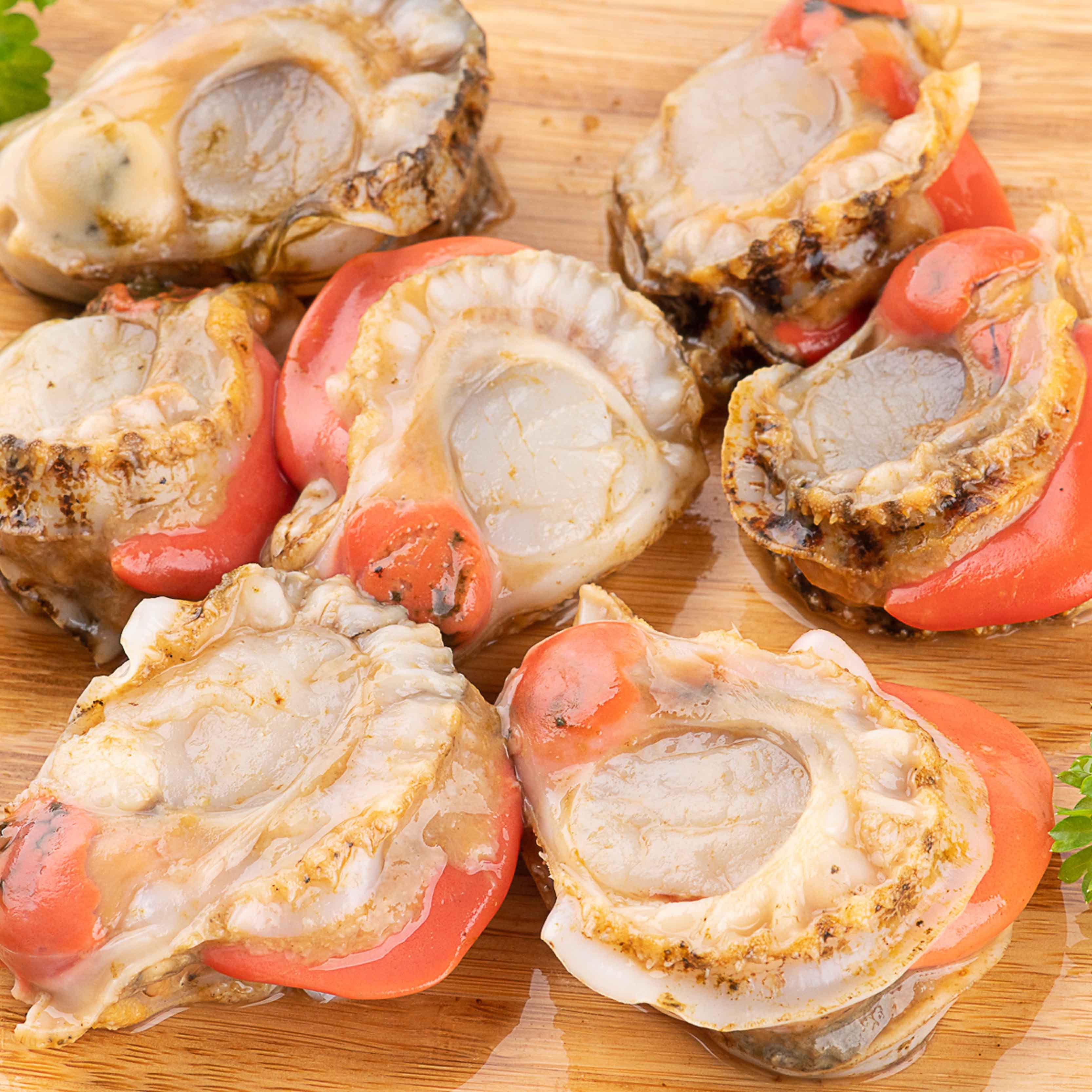 大连扇贝丁1斤装当地海鲜水产新鲜捕捞熟冻单冻去壳扇贝肉500g/袋