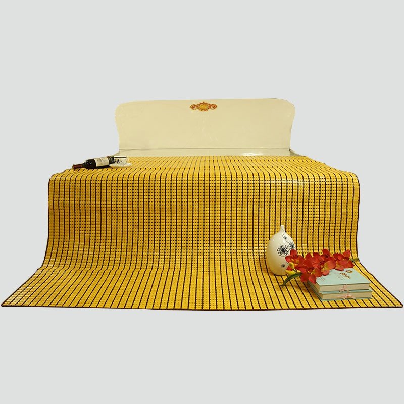 夏季凉席折叠麻将席学生碳化麻将凉席单人竹席1.5米1.8m床1.2宿舍