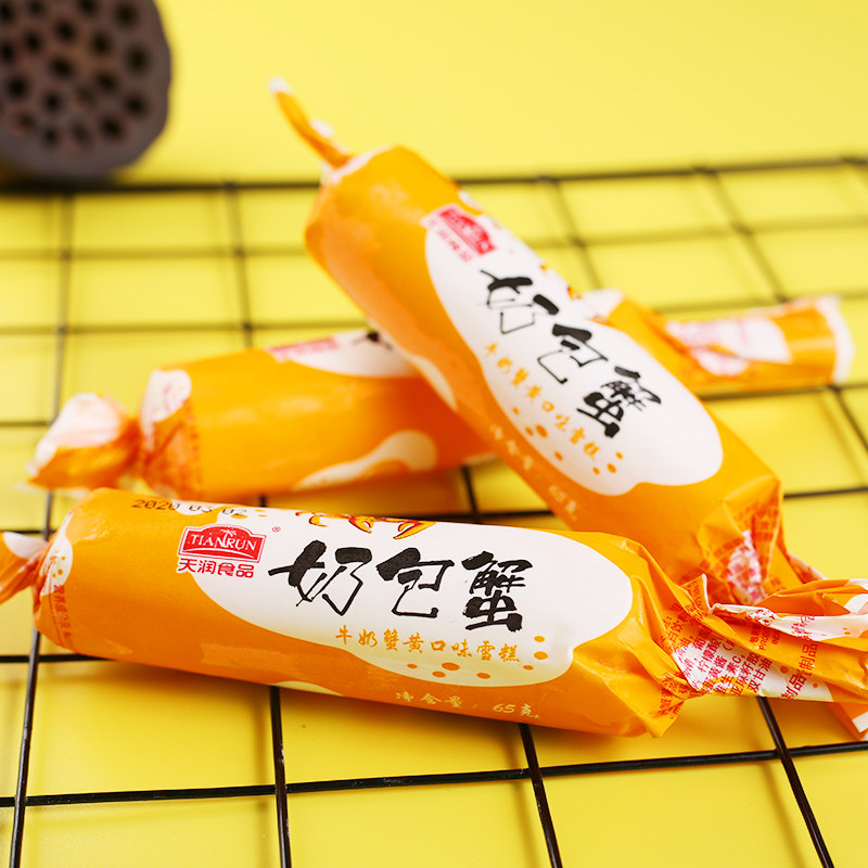 天润冷饮食品牛奶蟹黄雪糕冰淇淋厂家直邮冷链冰淇淋