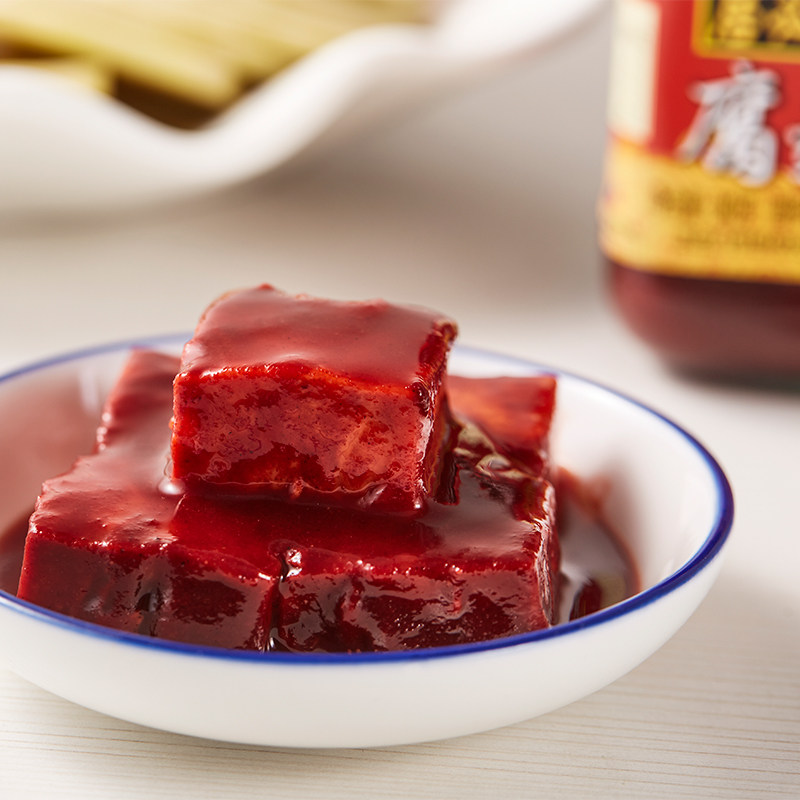 腐乳六必居红340g火锅大块豆腐乳乳汁调料红方豆腐乳