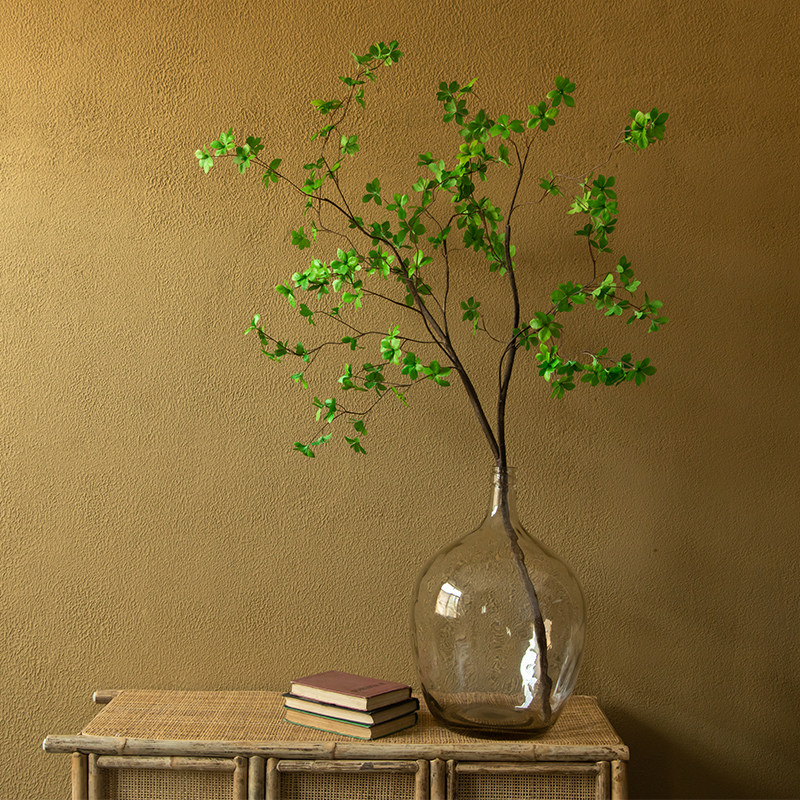 日本吊钟吊钟花花瓶北欧简约大肚玻璃瓶马醉木树枝花瓶