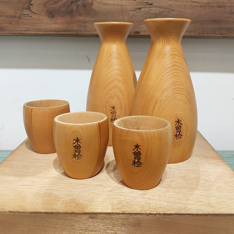 日本酒器套装日式餐厅居酒清酒酒具民宿原木酒具套件