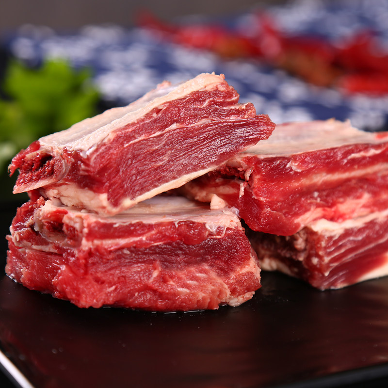 牛排排骨火锅4斤新鲜牛肉黄牛肉肋骨牛肋烧烤生牛肉