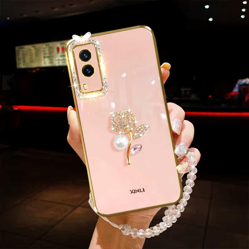 适用手链防摔硅胶新款框精孔镜头全包v2102avivoy71t手机保护套