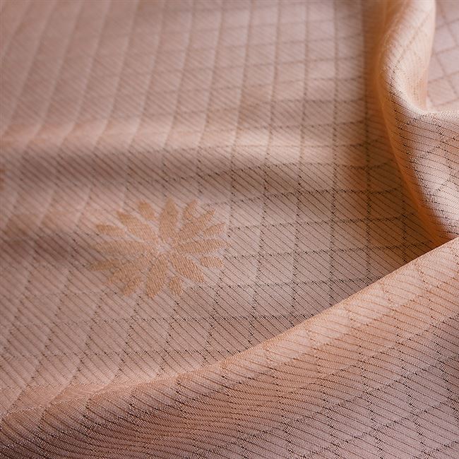 步步莲花汉服花罗真丝面料女桑蚕丝布料杭罗丝绸服装厂家海绵垫