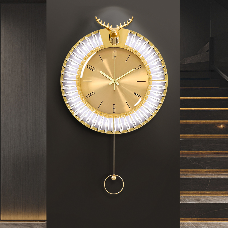 网红创意大气客厅装饰家用时尚挂钟钟表挂墙挂钟