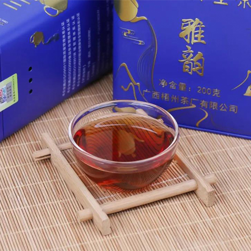 三鹤雅韵六堡200克广西梧州茶厂特级国鼎茶行六堡茶