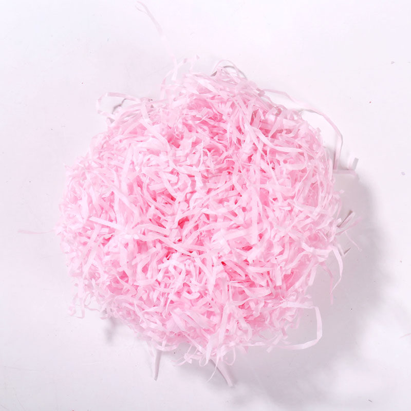 拉菲草碎纸礼物盒里面的填充礼盒里碎纸花彩色糖盒