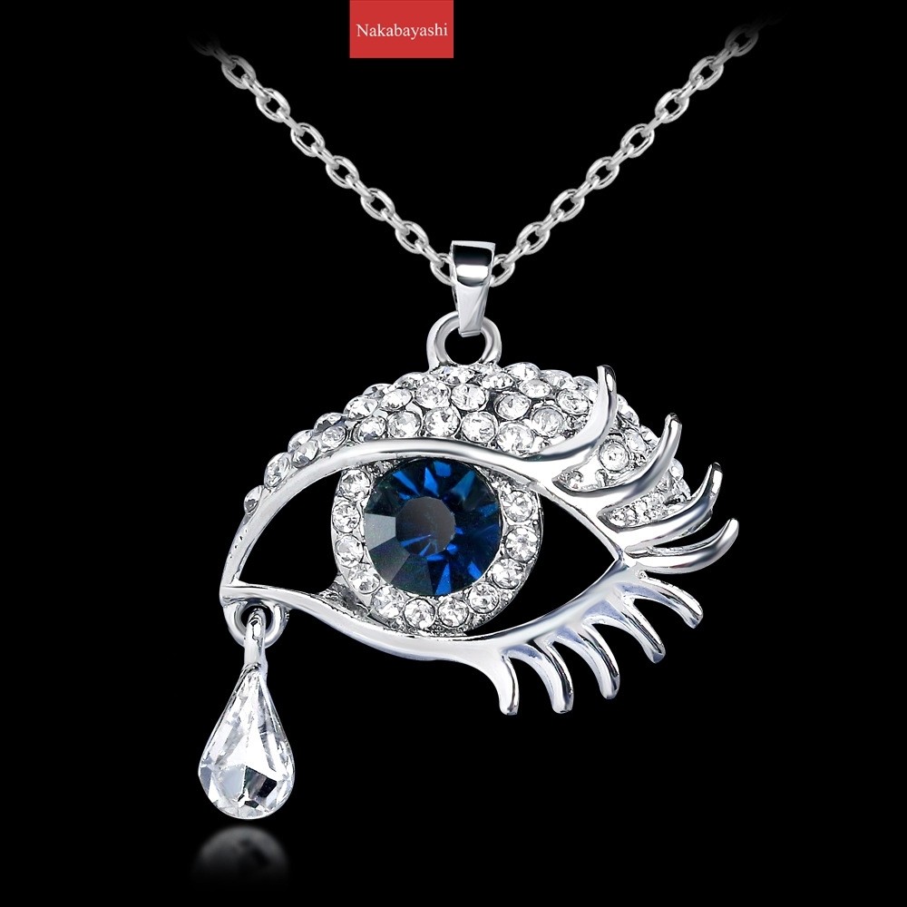 欧美潮流新品时尚个性时空魅力之眼简约气质镶钻项链