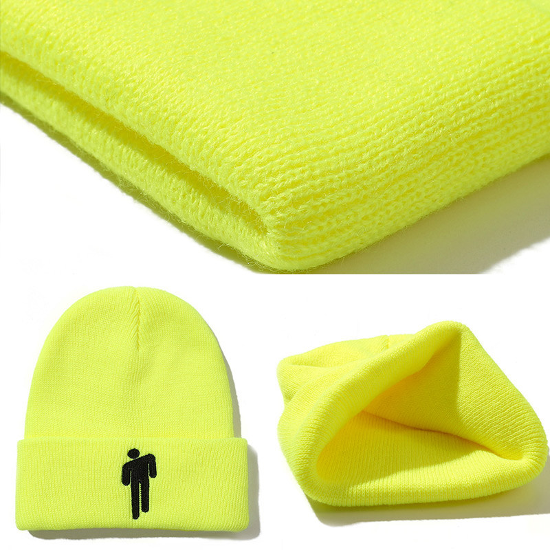 针织帽秋冬billieeilish同款碧梨blohsh毛线帽子比莉艾利冷帽