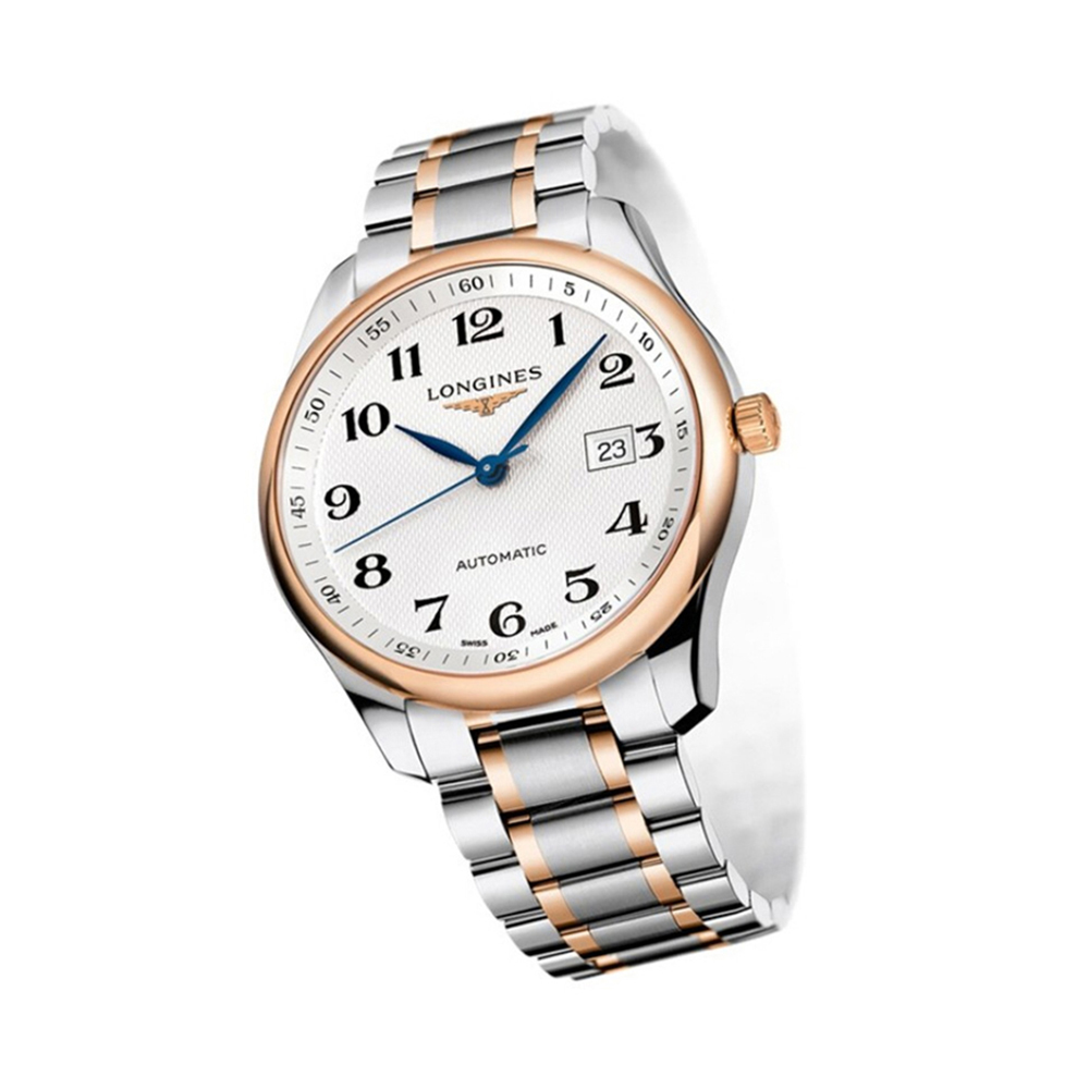 longines男士名匠系列银色手表瑞士腕表