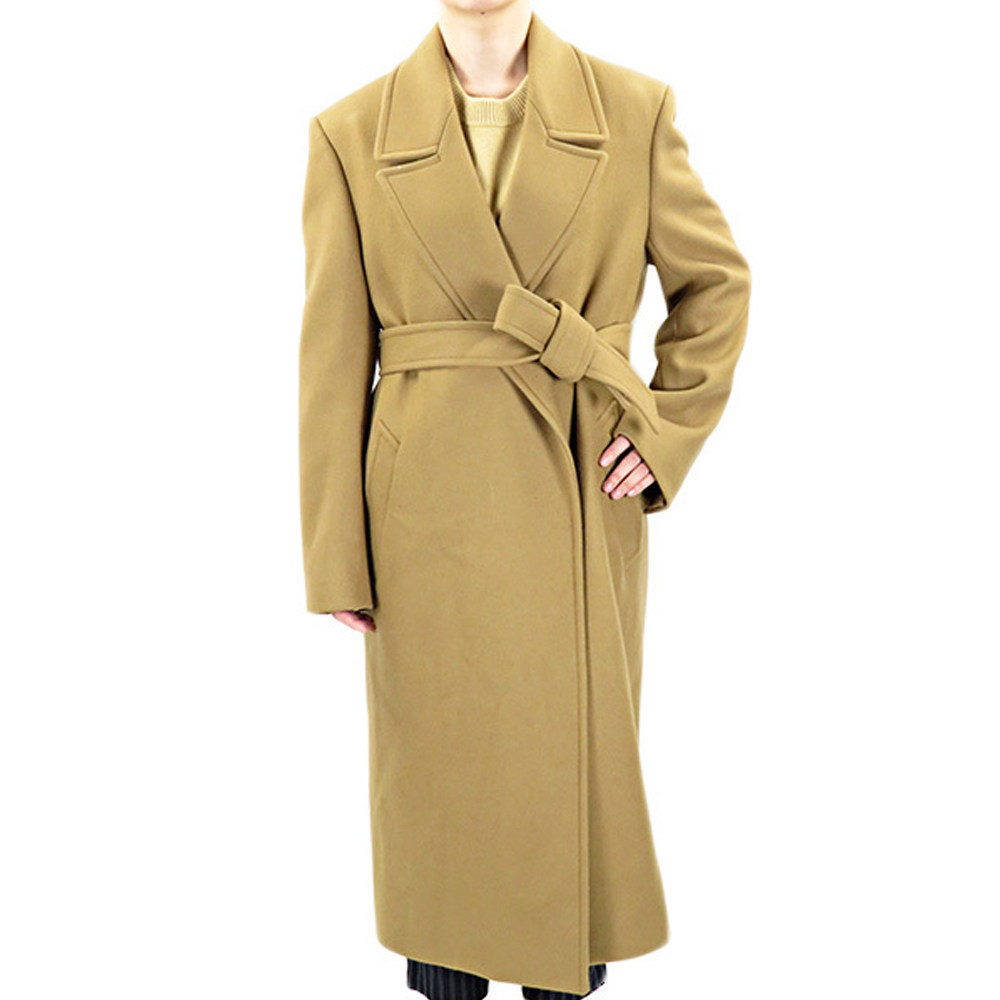 celine赛琳女士棕色羊绒大衣外套中长款新年礼物