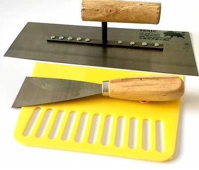 内墙摸灰工具泥抹砂浆刮刀木柄水泥平口不锈钢抹泥刀