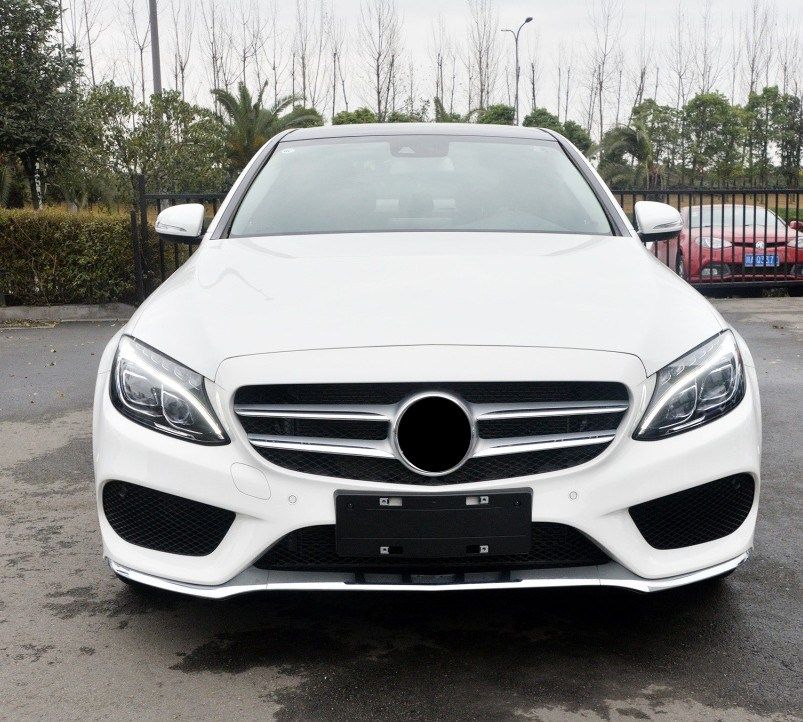 适用于奔驰w205改装运动c180c200c260c300l前杠包围汽车包围