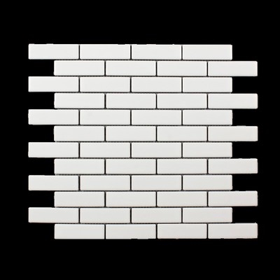 瓷砖长条白色亮光哑面陶瓷马赛克工字字贴北欧马赛克