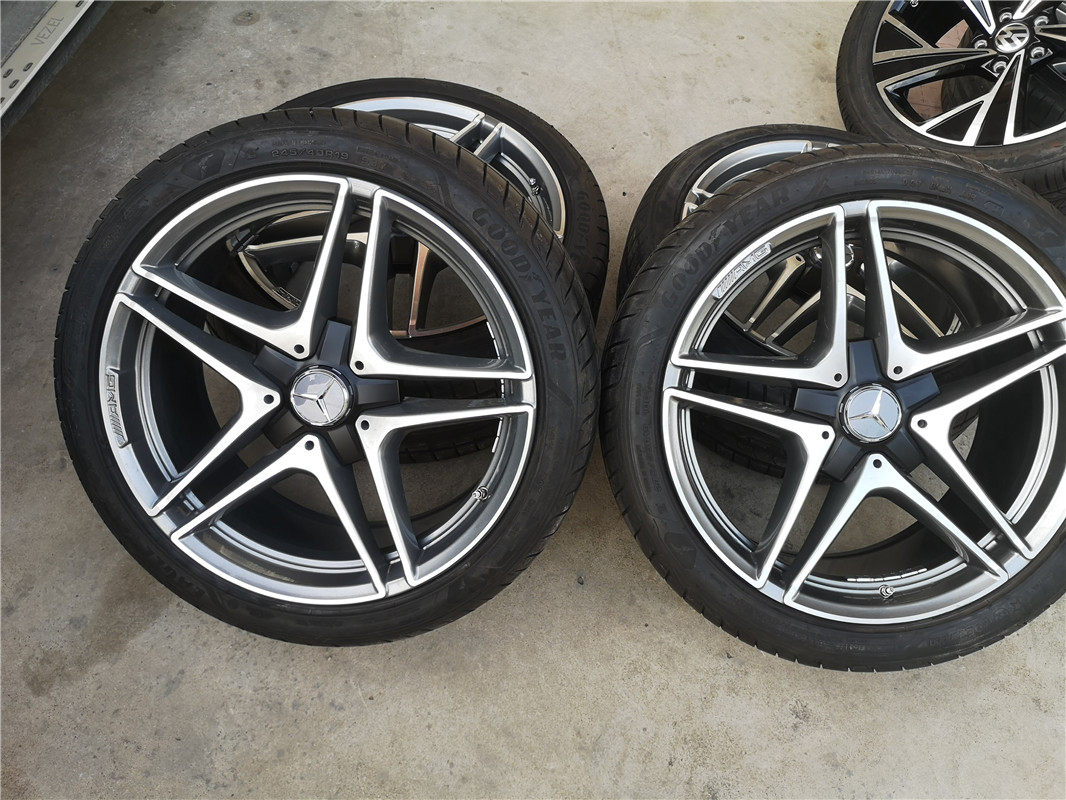 19寸轮胎适配奔驰钢圈轮毂原厂amg梅赛德斯c63轮毂