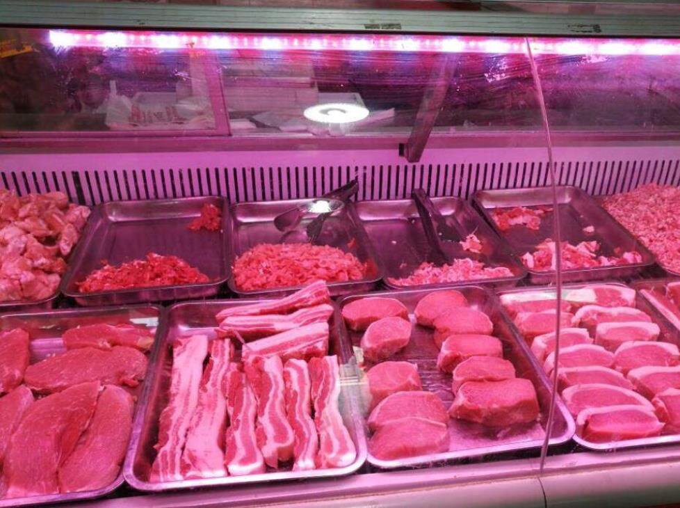 灯带卖肉冷藏展示柜led灯条粉红色专用超市冷柜led灯管