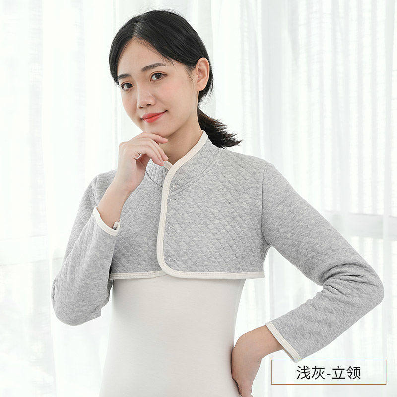 长袖冷护秋季春秋披肩保暖颈椎肩膀手臂纯棉围巾
