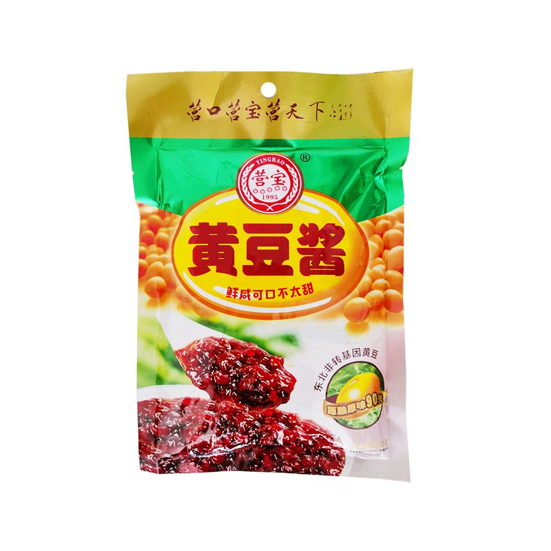 豆酱黄豆酱营宝400克5袋营口大酱东北大豆豆瓣酱