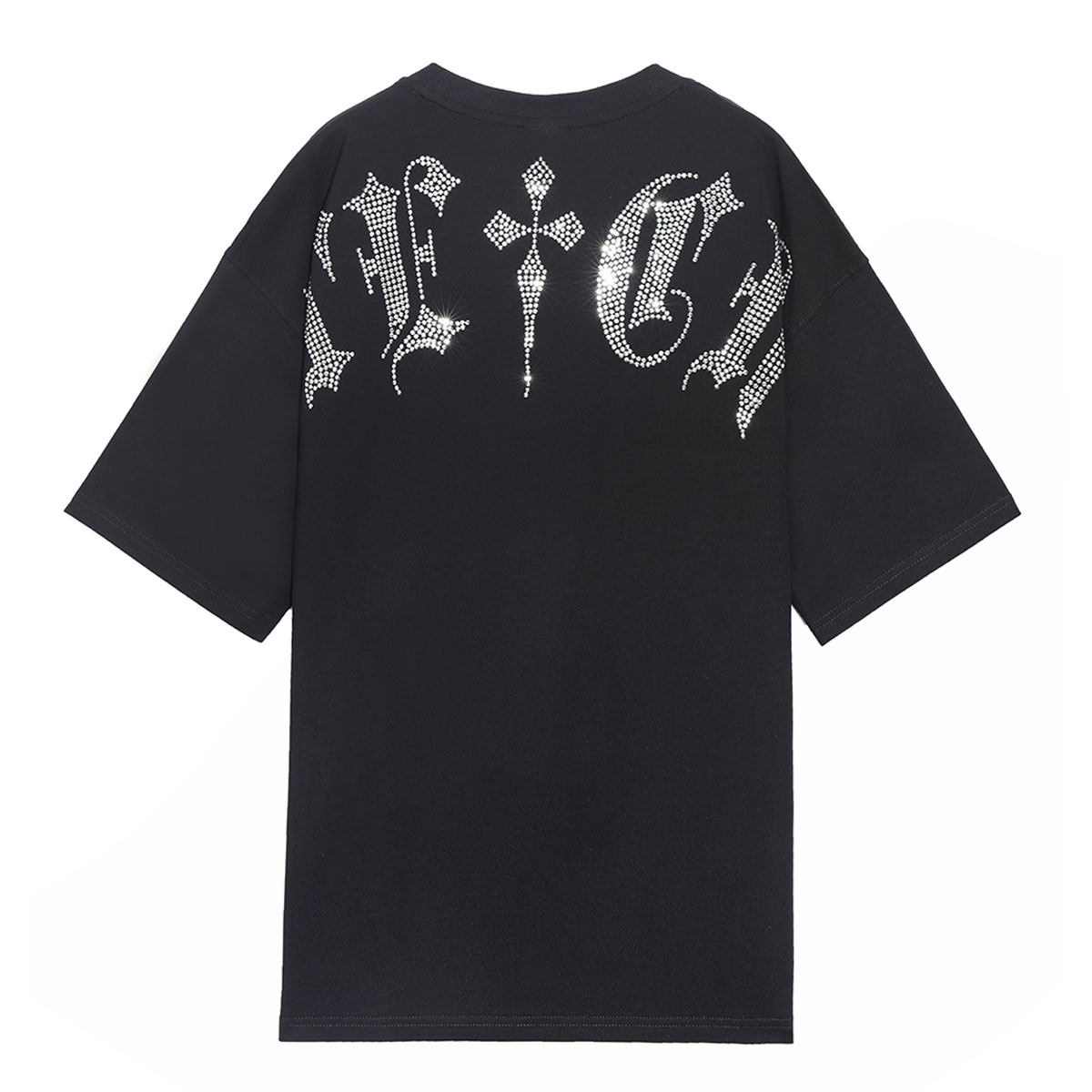 tch轻奢潮牌闪电熊熊烫钻t21110c3093t恤