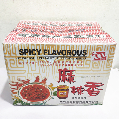整箱24瓶三五麻辣调料400g多用途佐料辣椒酱