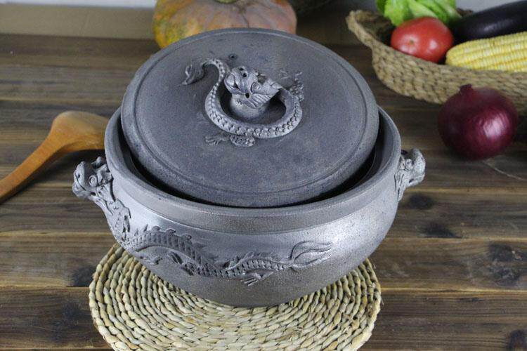 陶瓷泥锅串串陶土老式家用砂锅燃气沙锅火锅砂锅