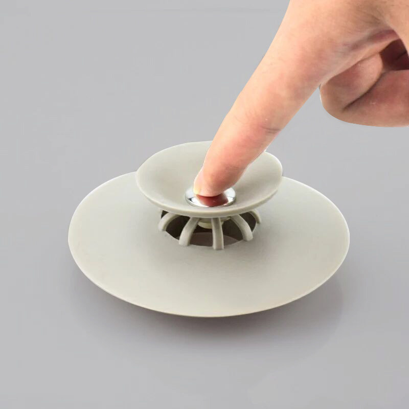 下水道防臭厨房卫生间地漏按压式堵口器厕所密封地漏防臭器