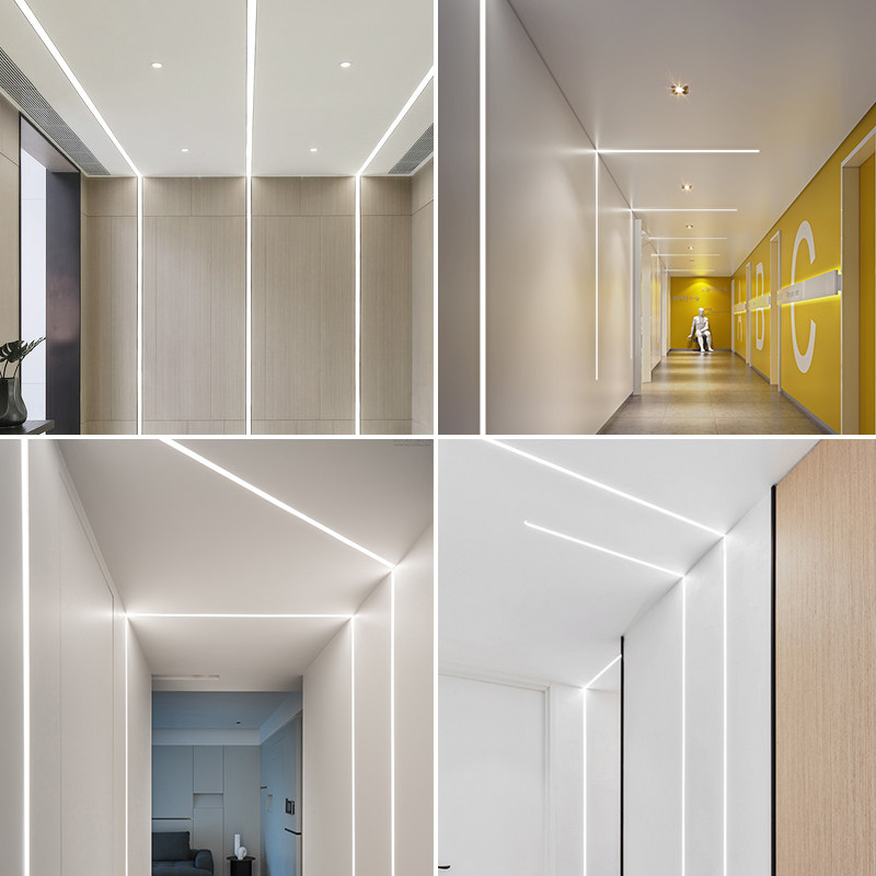 线性嵌入式暗装led线型线条灯明铝合金灯槽客厅led灯带