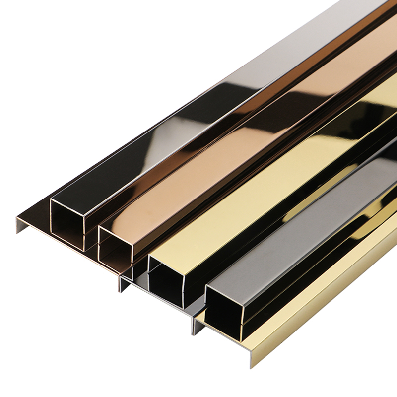 钛金不锈钢装饰金属线条吊顶金条包边收口钛合金收边条