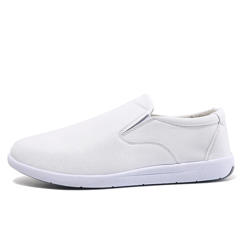 护士男鞋白色医生鞋平防滑软底工作鞋休闲透气单鞋