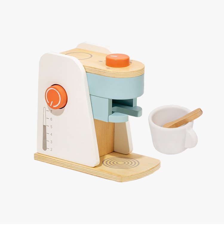 nome诺米家居木制咖啡机儿童益智有趣玩具锻炼创意