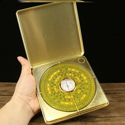 摸金校尉罗盘八卦玄学入门摆件星月方位镇易经五行摆件