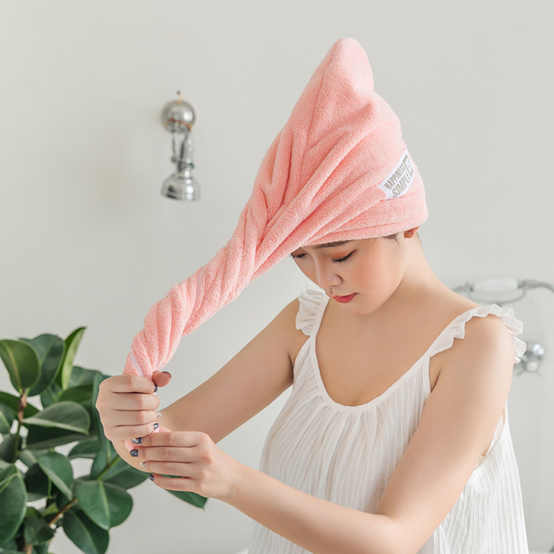 浴帽帽速头巾包头巾洗澡干洗防水干发可爱吸水毛巾