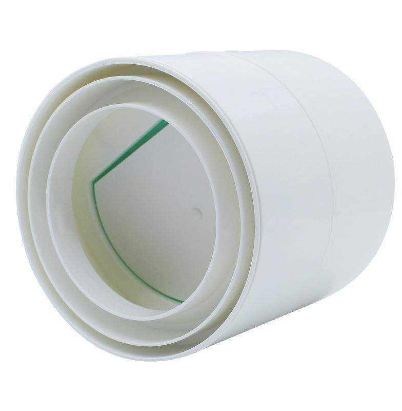 110pvc管道止回阀卫生间浴霸通风管道防串味公寓烟道换气扇止逆阀