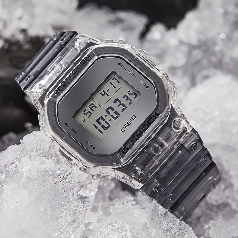 casio卡西欧手表gshock经典方块运动防水电子表dw5600sk1d日韩腕表